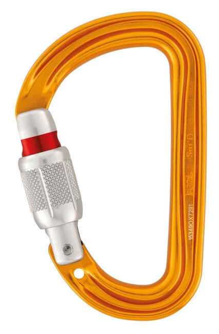 Petzl Sm´D karabiner Screw-Lock csavarható biztosítóval, ezüst