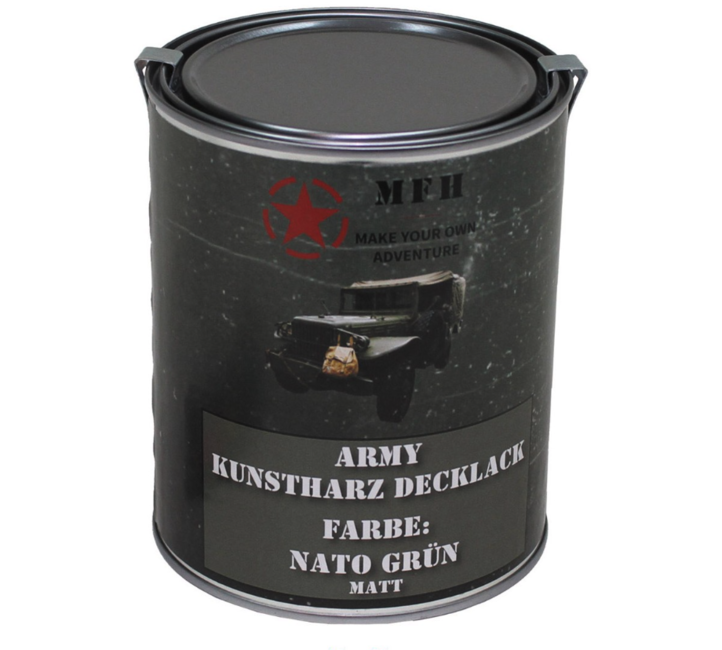 MFH army kanna szín, NATO zöld matt, 1 liter