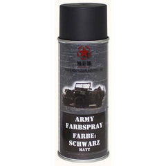 MFH army spray matt, fekete