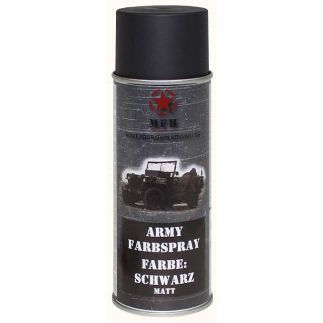 MFH army spray matt, fekete