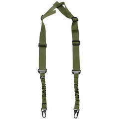 MFH 2-pontos bungee heveder, OD zöld