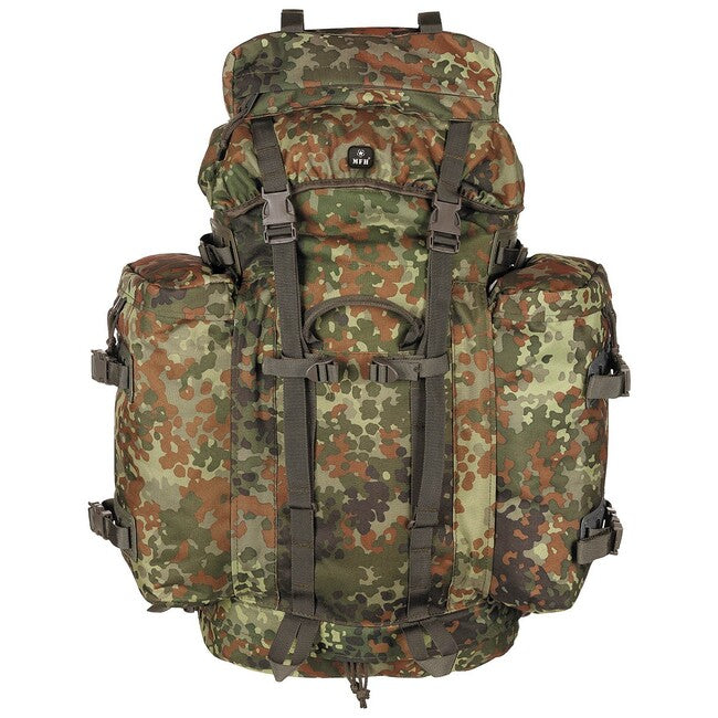 MFH BW Mountain hátizsák Flecktarn 80L minta
