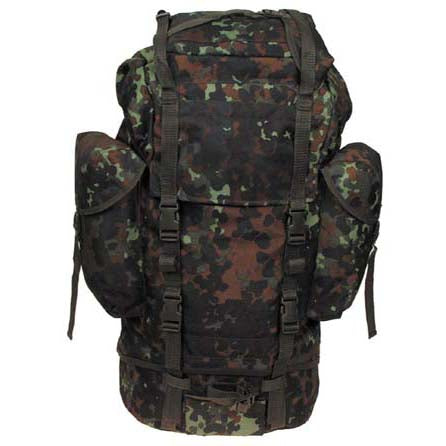 MFH BW vízálló hátizsák Flecktarn minta, 65L