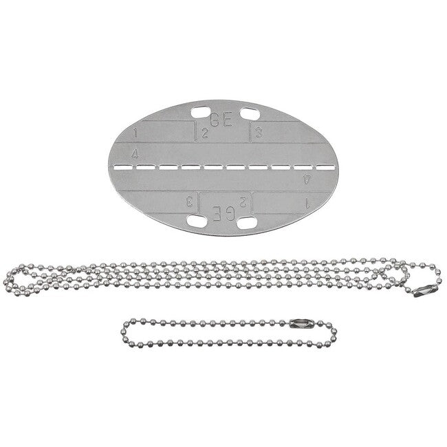 MFH ovális Dog Tag azonosító lánccal