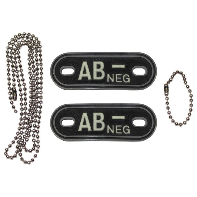 MFH kutyajelvény Dog-Tags 3D PVC, fekete, AB NEG