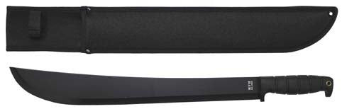 MFH Kongo machete tokkal, fekete, 57 cm