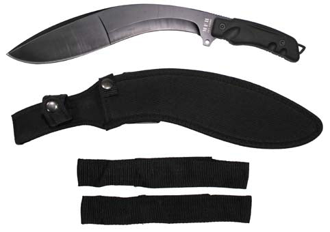 MFH kukri machete tokkal, fekete