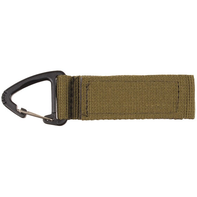 MFH Molle karabiner biztosítóval, olívazöld