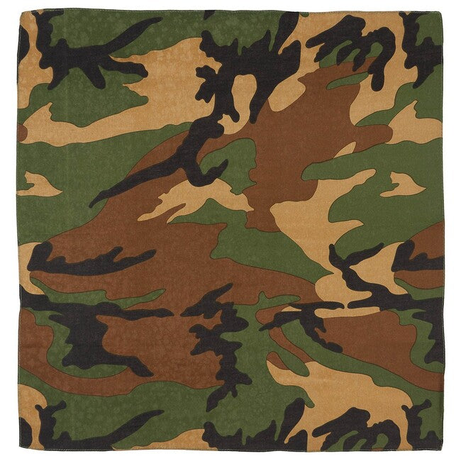 MFH kendő pamut, woodland, kb. 55 x 55 cm