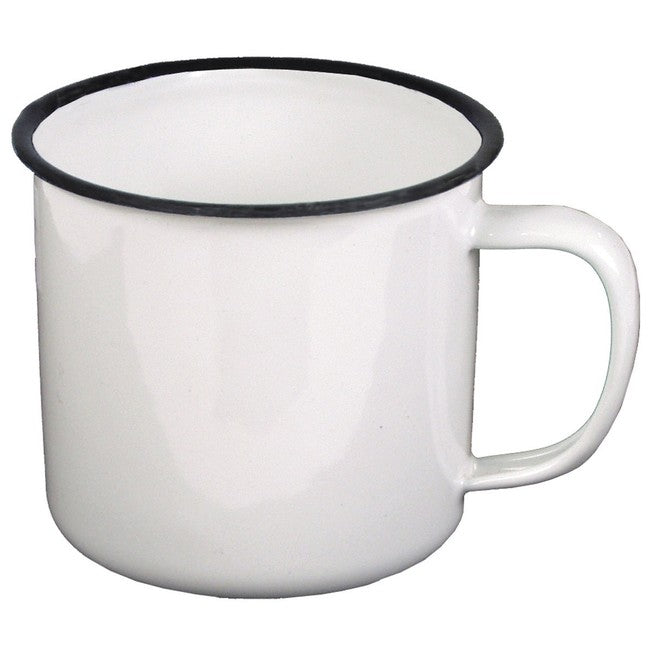 MFH zománcozott bögre, fehér, 350ml