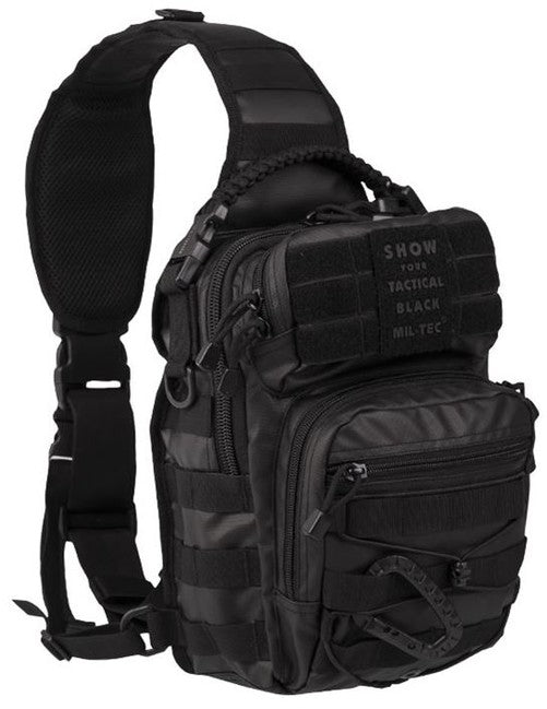 Mil-Tec Tactical egypopruhú hátizsák, fekete, 10L