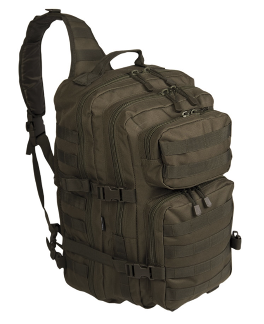 Mil-Tec Assault large egyvállas hátizsák, olívazöld 29L