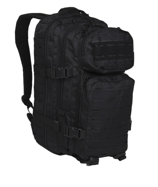 Mil-Tec US Assault Small hátizsák Laser Cut, fekete, 20L