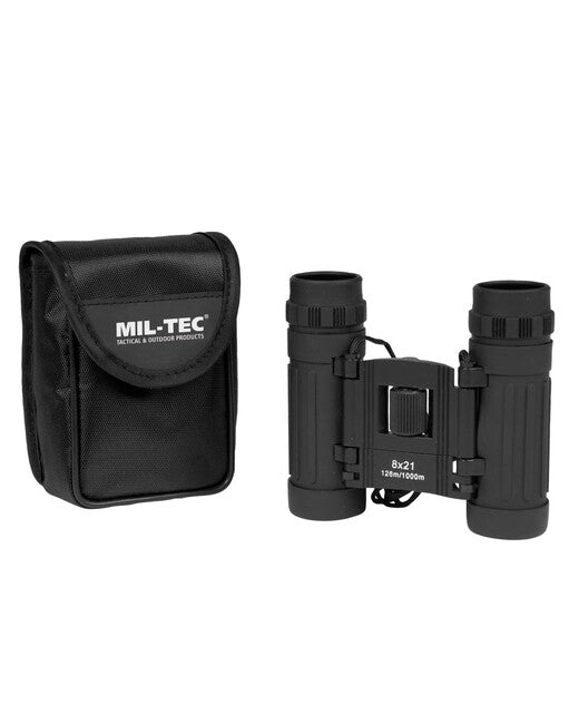 Mil-Tec összecsukható távcső 8x21, fekete