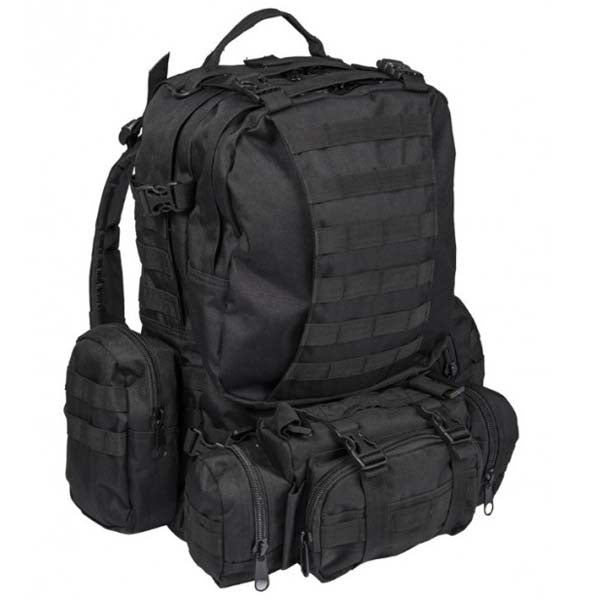 Mil-Tec Defence hátizsák, fekete, 36l