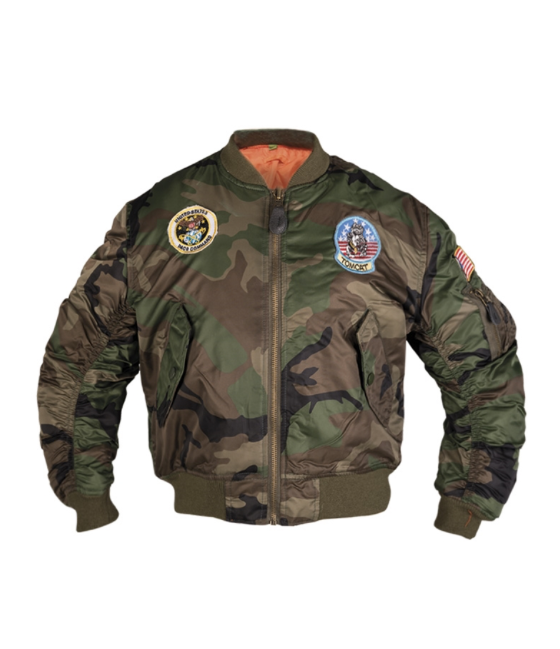 Mil-Tec gyerek bomber kabát, Woodland