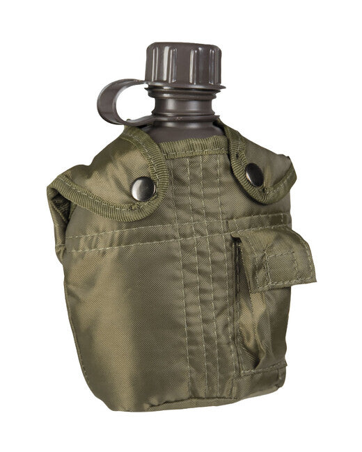 Mil-Tec US IMPORT tábori palack 1l tokkal, olívazöld