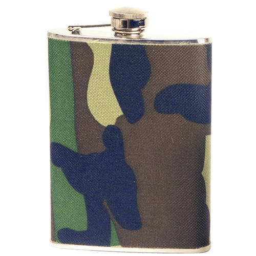 Mil-Tec laposüveg Woodland 8oz./220 ml