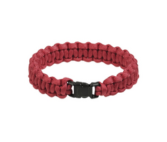 Mil-Tec Survival paracord karkötő 15 mm, piros