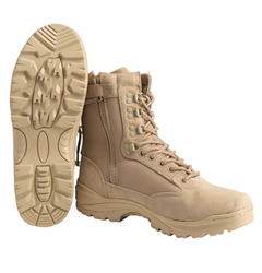 Mil-Tec TACTICAL cipzáros bakancs, khaki