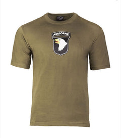 Mil-Tec airborne póló, olívazöld