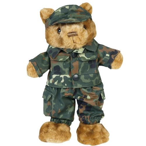 Mil-Tec egyenruha kis plüss medvéhez, flecktarn