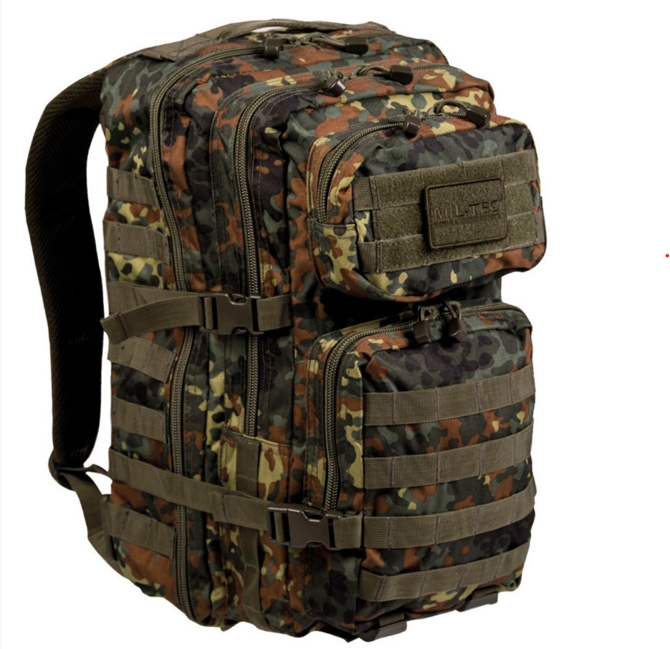 Mil-Tec US assault hátizsák Flecktarn, 36L, Large
