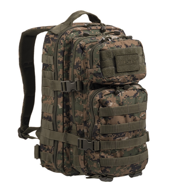 Mil-Tec US assault Small hátizsák digital woodland, 20L