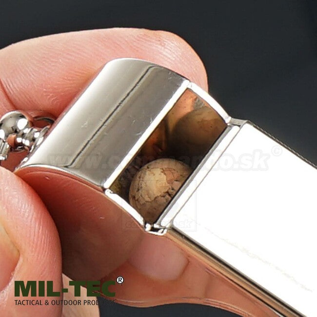Mil-Tec military síp nikkelezett, 1 db