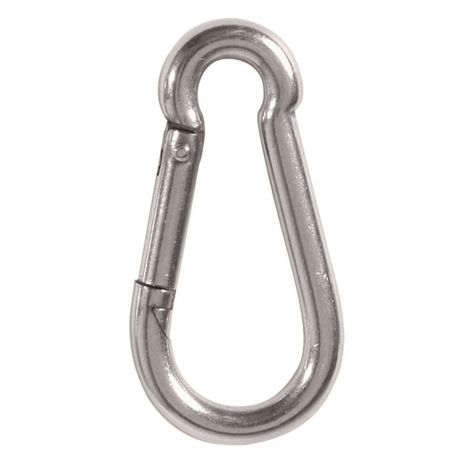 Mil-Tec rozsdamentes karabiner 6cm