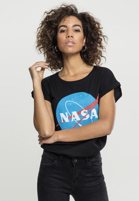 NASA Insignia női póló, fekete