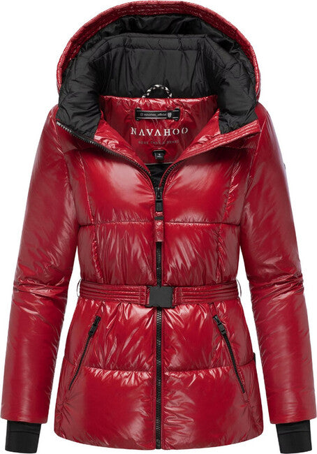 Navahoo EISGLANZ női kapucnis téli kabát, dark red