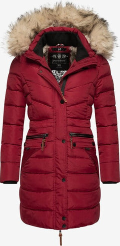 Navahoo Paula női kapucnis téli parka, Dark red