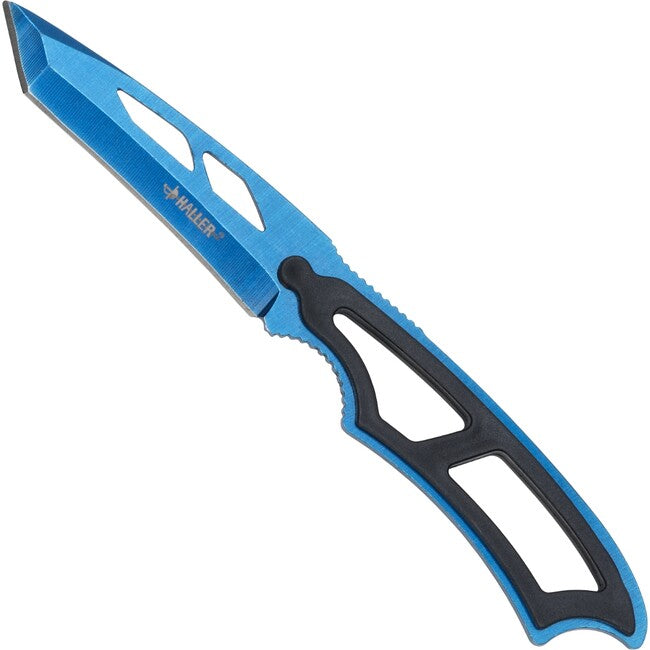 Haller NeckKnife fix pengéjű kés, kék eloxált