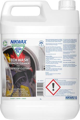 Nikwax Tech Wash kültéri ruházat és szintetikus hálózsák mosószer, 5l