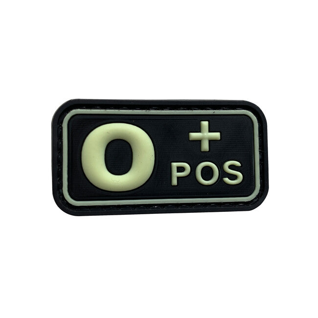 WARAGOD O POS felvarró PVC Glow in the Dark Patch