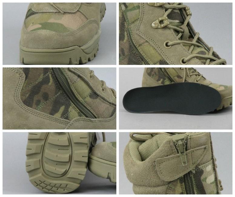 Mil-Tec taktikai lábbeli cipzárral, Multicam