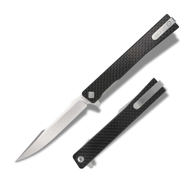 OCASO Solstice összecsukható kés Carbon Fiber + Satin / Harpoon