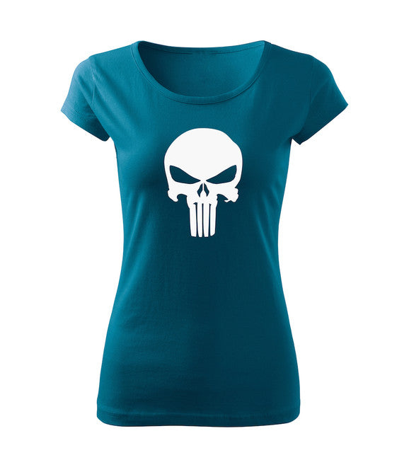DRAGOWA női póló Punisher 150 g/m², petrol blue