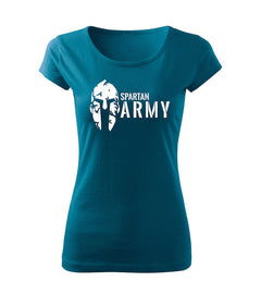 DRAGOWA női póló Spartan army 150 g/m², petrol blue