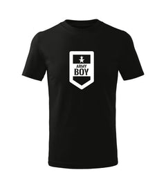 DRAGOWA gyerek rövid ujjú póló army boy, fekete