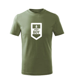 DRAGOWA gyerek rövid ujjú póló army boy, olívazöld