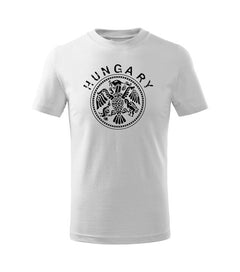 DRAGOWA gyerek rövid ujjú póló Hungary, fehér