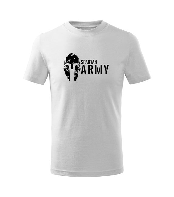 DRAGOWA gyerek rövid ujjú póló Spartan army, fehér