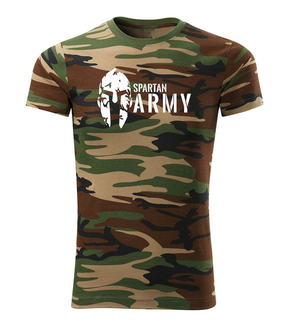 DRAGOWA rövid ujjú póló Spartan army 160 g/m², terepmintás