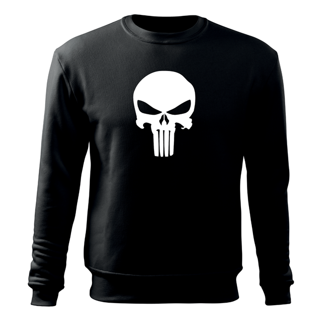 DRAGOWA férfi pulóver Punisher 300 g/m², fekete