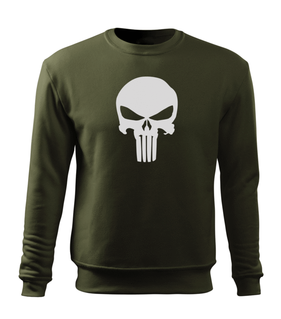 DRAGOWA férfi pulóver Punisher 300 g/m², olívazöld