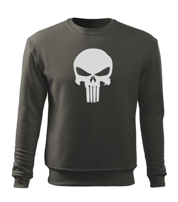 DRAGOWA férfi pulóver Punisher 300 g/m², szürke