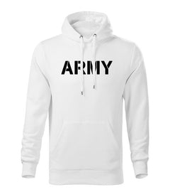 DRAGOWA férfi kapucnis pulóver army 320 g/m², fehér