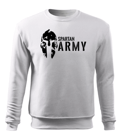 DRAGOWA férfi Spartan army pulóver 300 g/m², fehér